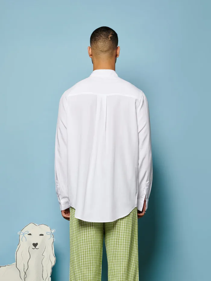Women Sister Jane Tops Penny Embroidered Shirt Pearled Ivory