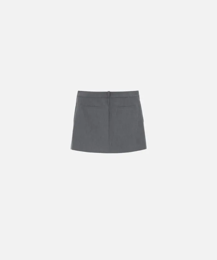 Women Skirts Pinko Pleated Mini Skirt With Pockets Excalibur Grey Women Skirts Pinko Pleated Mini Skirt With Pockets Excalibur Grey