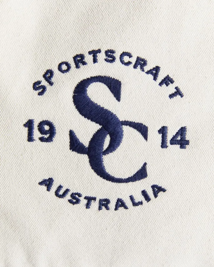 Women Sportscraft Bags Club Sport Canvas Tote Ecrunavy