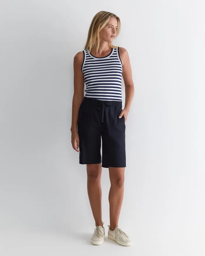 Women Sportscraft Shorts Rosa Linen Short Classic Navy