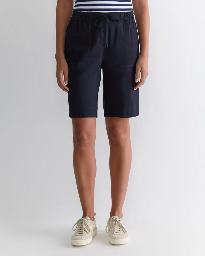 Women Sportscraft Shorts Rosa Linen Short Classic Navy