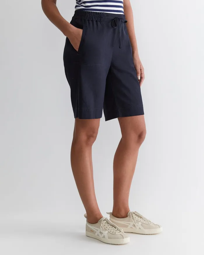 Women Sportscraft Shorts Rosa Linen Short Classic Navy