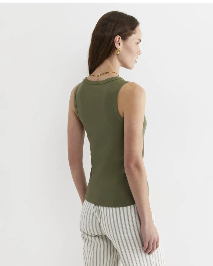 Women Sportscraft Tops and Tees Julia Rib Tank Khaki