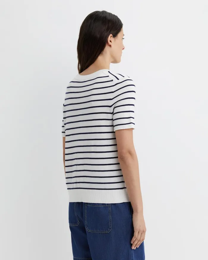 Women Sportscraft Tops and Tees Laurina Knit Tee Ivorynavy