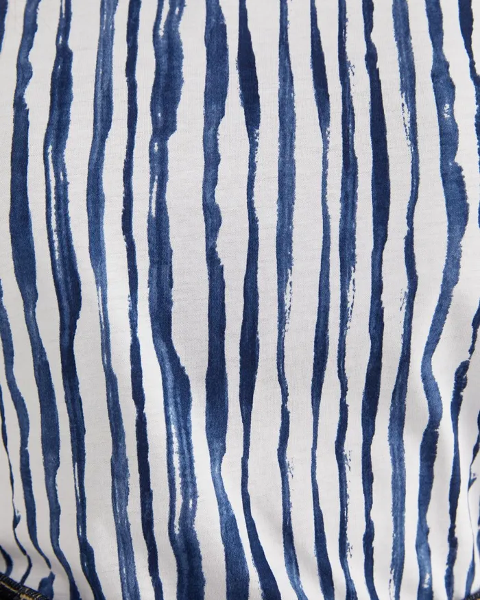 Women Sportscraft Tops and Tees Tina Stripe Mercerised Tee Navywhite