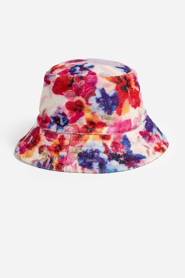 Women SUMMER DAYS TERRY BUCKET HAT Summer Days Johnny Was Swim and Resort Women SUMMER DAYS TERRY BUCKET HAT Summer Days Johnny Was Swim and Resort