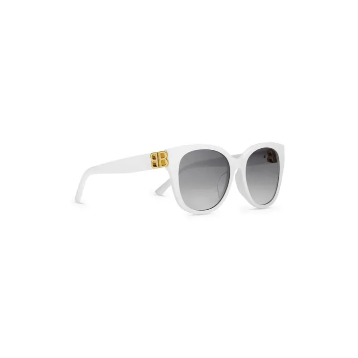 Women Sunglasses Balenciaga Dynasty Cat Sunglasses In White