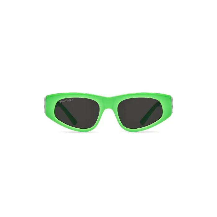 Women Sunglasses Balenciaga Dynasty Dframe Sunglasses In Fluo Green