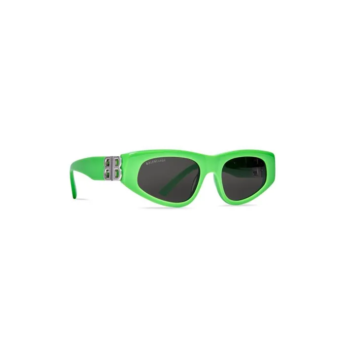 Women Sunglasses Balenciaga Dynasty Dframe Sunglasses In Fluo Green