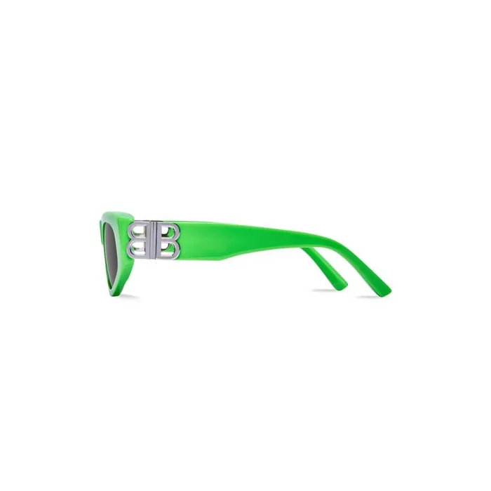 Women Sunglasses Balenciaga Dynasty Dframe Sunglasses In Fluo Green