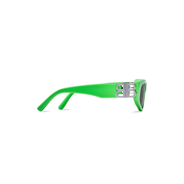 Women Sunglasses Balenciaga Dynasty Dframe Sunglasses In Fluo Green