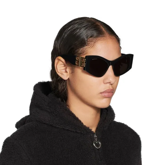 Women Sunglasses Balenciaga Dynasty Xl Dframe Sunglasses In Black