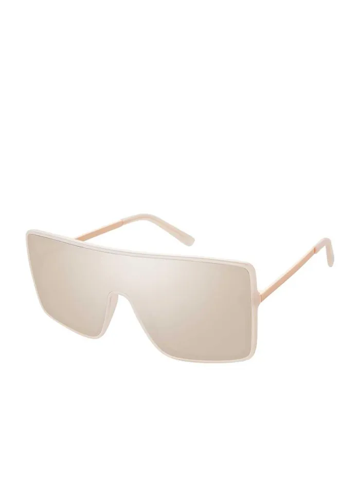 Women Sunglasses Jessica Simpson Square Shield Metal Temple Sunglasses In Rose Gold Women Sunglasses Jessica Simpson Square Shield Metal Temple Sunglasses In Rose Gold