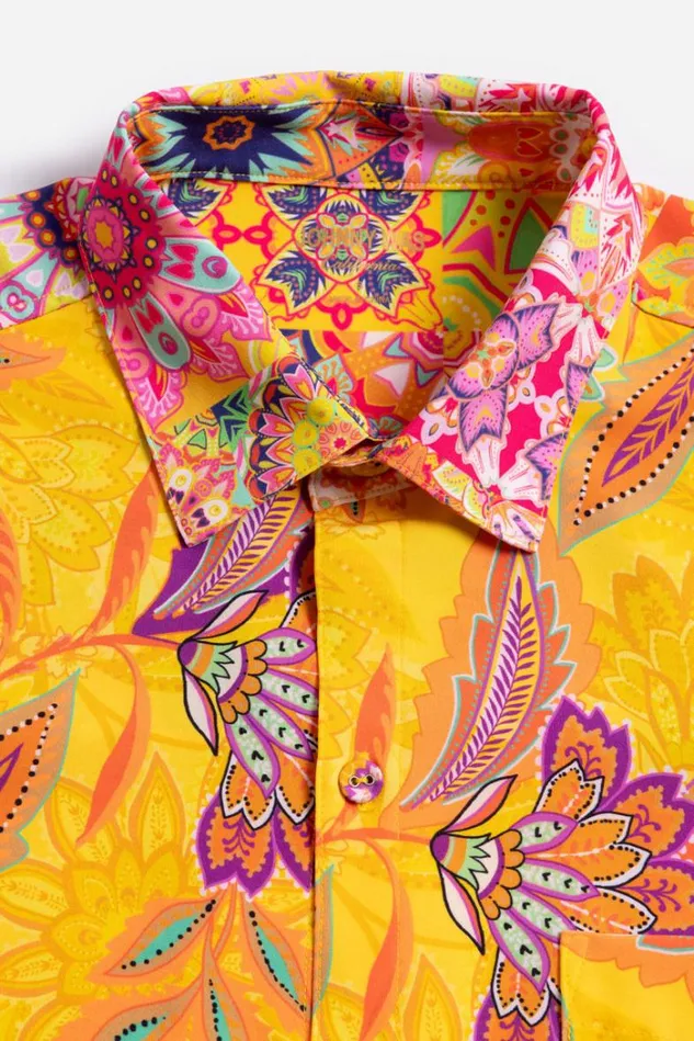 Women SUNSHINE MIX MENS COVERUP SHIRT Sunshine Johnny Was Swim and Resort Women SUNSHINE MIX MENS COVERUP SHIRT Sunshine Johnny Was Swim and Resort