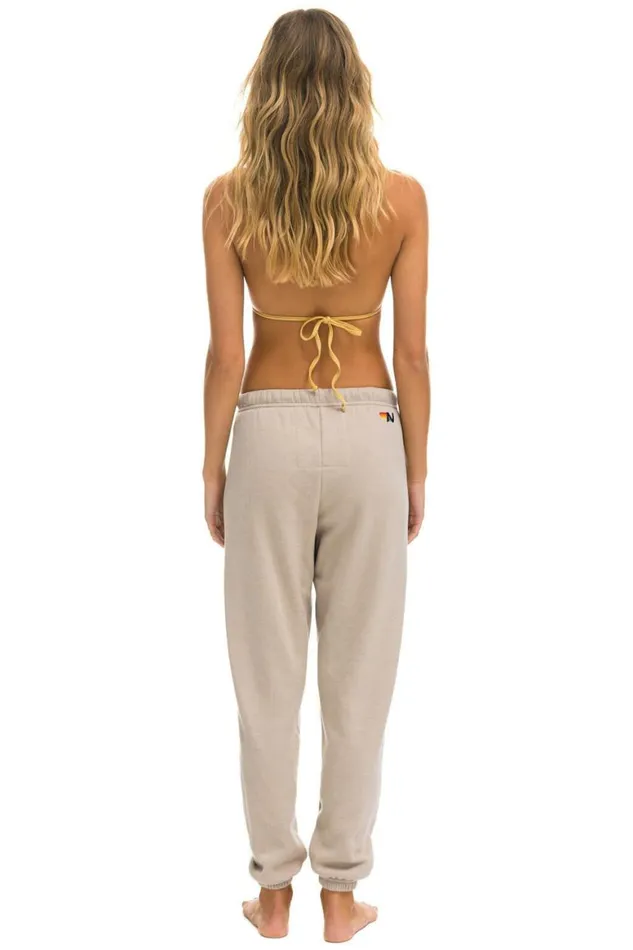 Women Sweatpants Aviator Nation New York City Sweatpants 8211 Sand