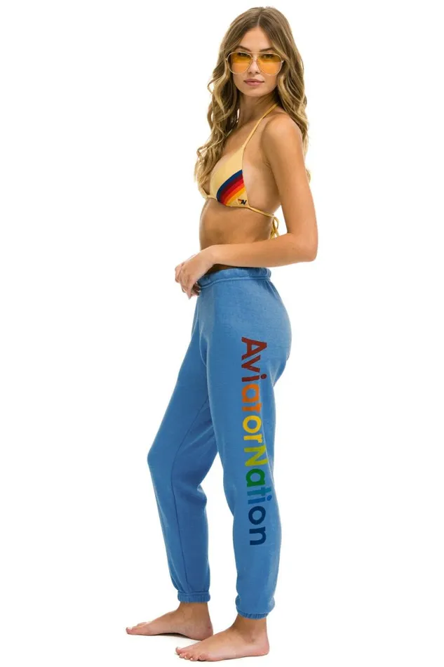 Women Sweatpants Aviator Nation Sweatpants 8211 Cobalt