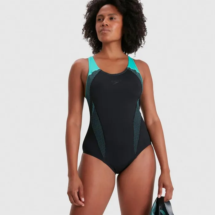 Women Swimming Costumes Speedo Women039s Placement Laneback Swimsuit BlackBlue Women Swimming Costumes Speedo Women039s Placement Laneback Swimsuit BlackBlue