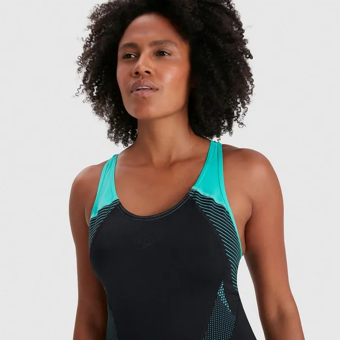 Women Swimming Costumes Speedo Women039s Placement Laneback Swimsuit BlackBlue Women Swimming Costumes Speedo Women039s Placement Laneback Swimsuit BlackBlue