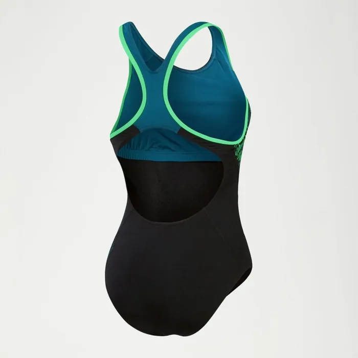 Women Swimming Costumes Speedo Women039s Placement Laneback Swimsuit BlackTeal Women Swimming Costumes Speedo Women039s Placement Laneback Swimsuit BlackTeal