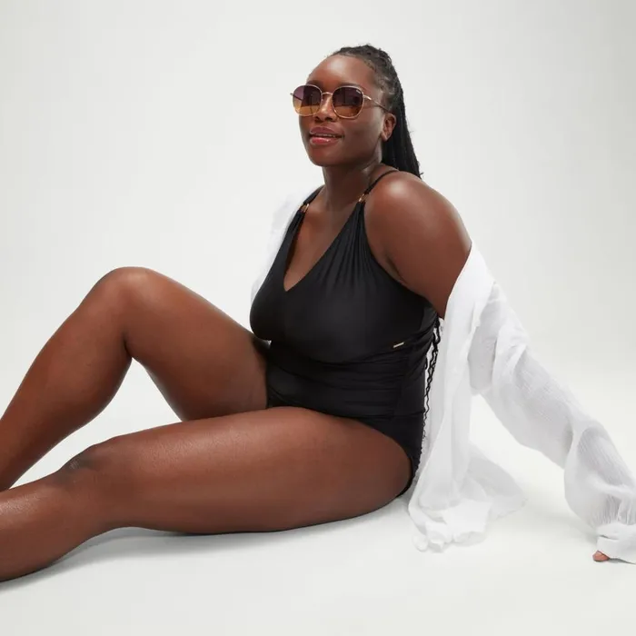 Women Swimming Costumes Speedo Women039s Plus Size Shaping V Neck Swimsuit Black Women Swimming Costumes Speedo Women039s Plus Size Shaping V Neck Swimsuit Black