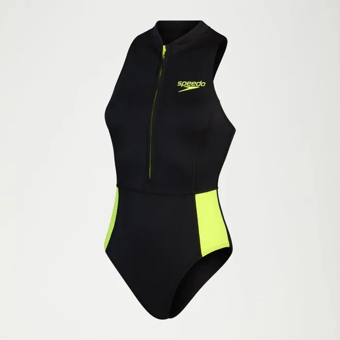 Women Swimming Costumes Speedo Women039s Sleeveless Thermal Swimsuit BlackYellow Women Swimming Costumes Speedo Women039s Sleeveless Thermal Swimsuit BlackYellow