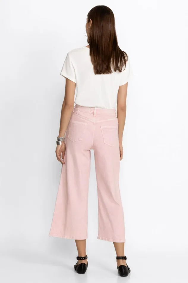 Women SYDNEY CROPPED WIDE LEG Pink Johnny Was Bottoms Women SYDNEY CROPPED WIDE LEG Pink Johnny Was Bottoms