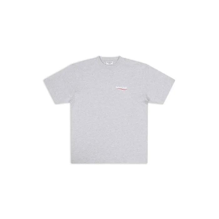 Women Tshirts Balenciaga Political Campaign Tshirt Large Fit In Grey