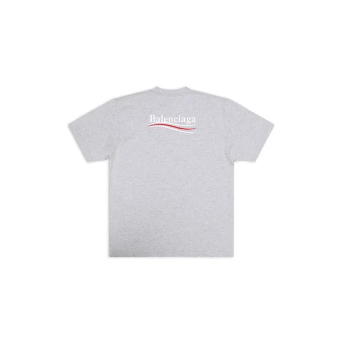Women Tshirts Balenciaga Political Campaign Tshirt Large Fit In Grey