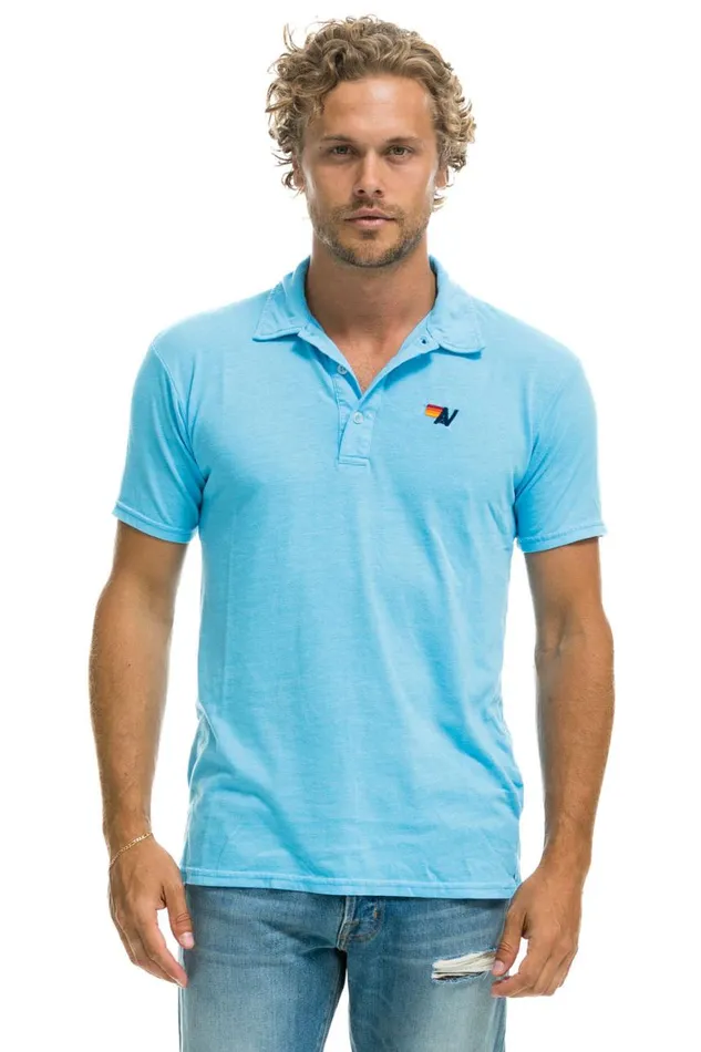Women Tees Aviator Nation Polo 8211 Sky