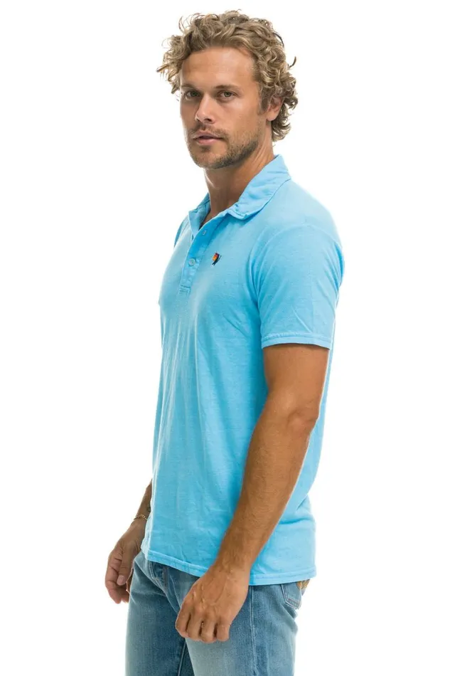 Women Tees Aviator Nation Polo 8211 Sky