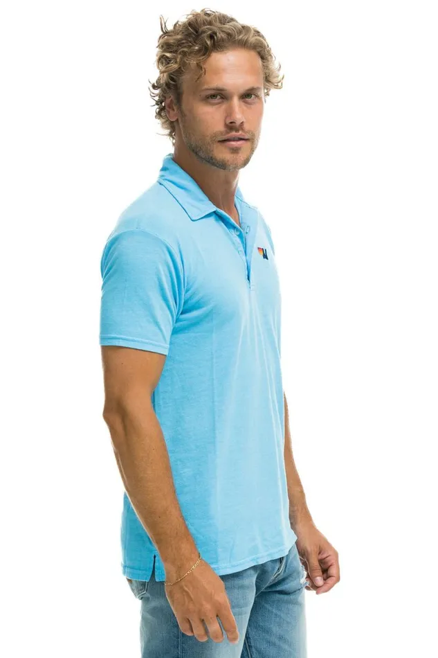 Women Tees Aviator Nation Polo 8211 Sky
