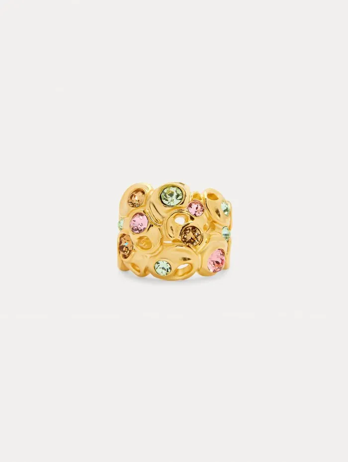 Women Textured Metal Ring Multi Oscar De La Renta Rings Women Textured Metal Ring Multi Oscar De La Renta Rings