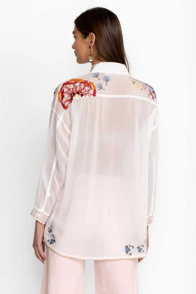 Women TOCAYU TUNIC White Johnny Was Tops Women TOCAYU TUNIC White Johnny Was Tops