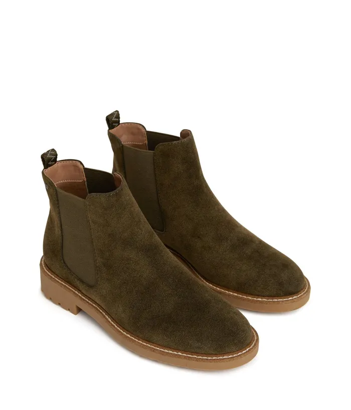 Women Tokio Vegan Chelsea Boots Olive Matt and Nat Boots