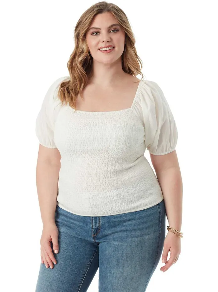 Women Tops and Tees Jessica Simpson Diamond Top In Gardenia