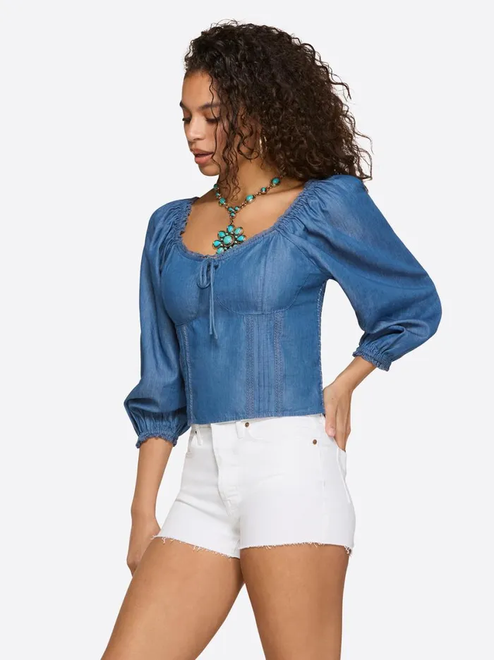 Women Tops and Tees Jessica Simpson Illona Bustier Top In Premium