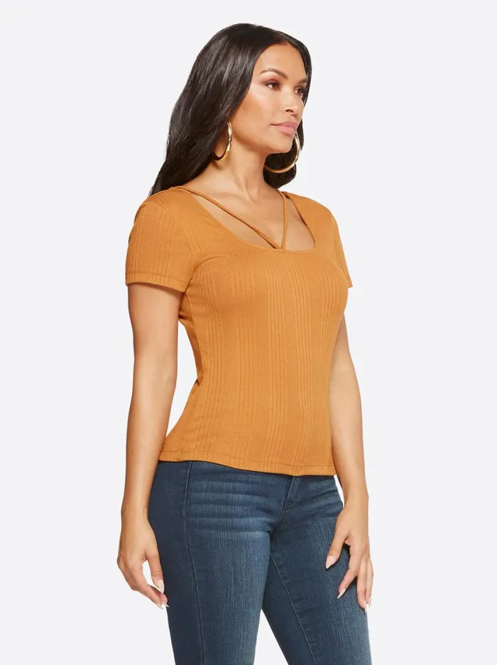 Women Tops and Tees Jessica Simpson Pippa Top In Glazed Ginger