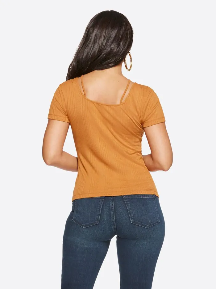 Women Tops and Tees Jessica Simpson Pippa Top In Glazed Ginger