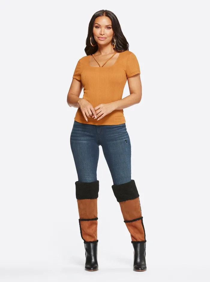 Women Tops and Tees Jessica Simpson Pippa Top In Glazed Ginger