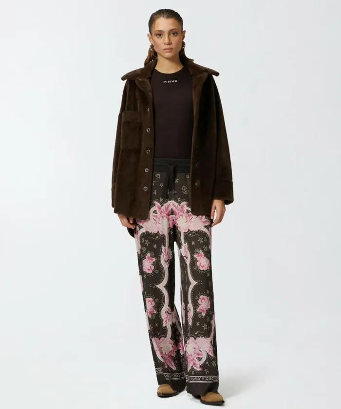 Women Topwear Pinko Ribbed Camisole Top With Logo Brown Women Topwear Pinko Ribbed Camisole Top With Logo Brown