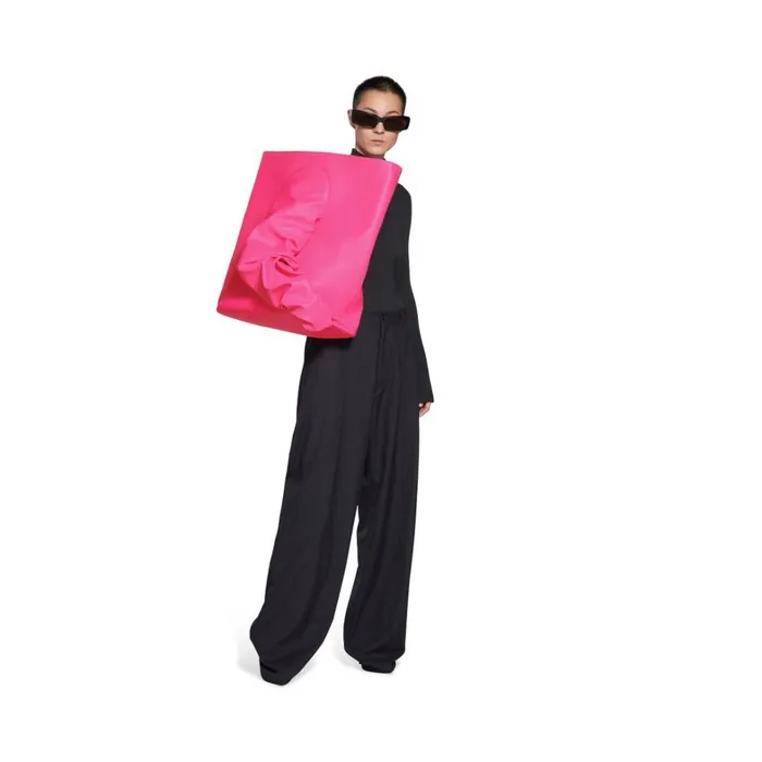 Women Tote Bags Balenciaga Glove Large Tote Bag In Fluo Pink