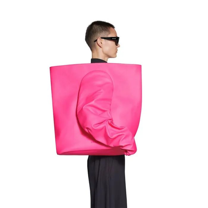 Women Tote Bags Balenciaga Glove Large Tote Bag In Fluo Pink
