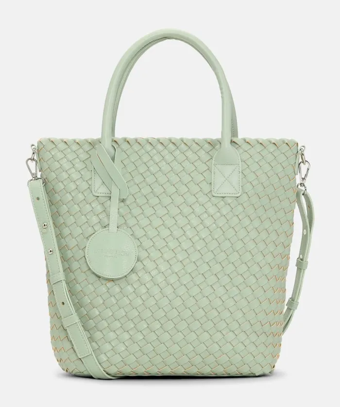 Women Tote Bags Ilse Jacobsen Crossbody Tote Bag 8211 Bleached Silver