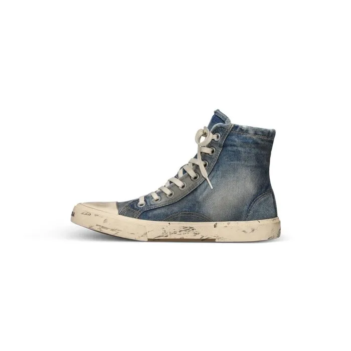 Women Trainers Balenciaga Paris High Top Trainers In Blue