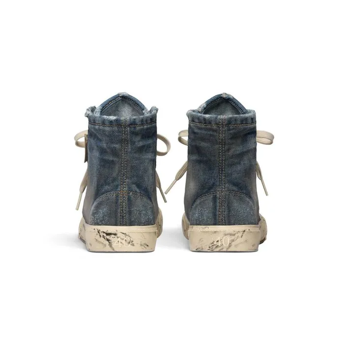 Women Trainers Balenciaga Paris High Top Trainers In Blue