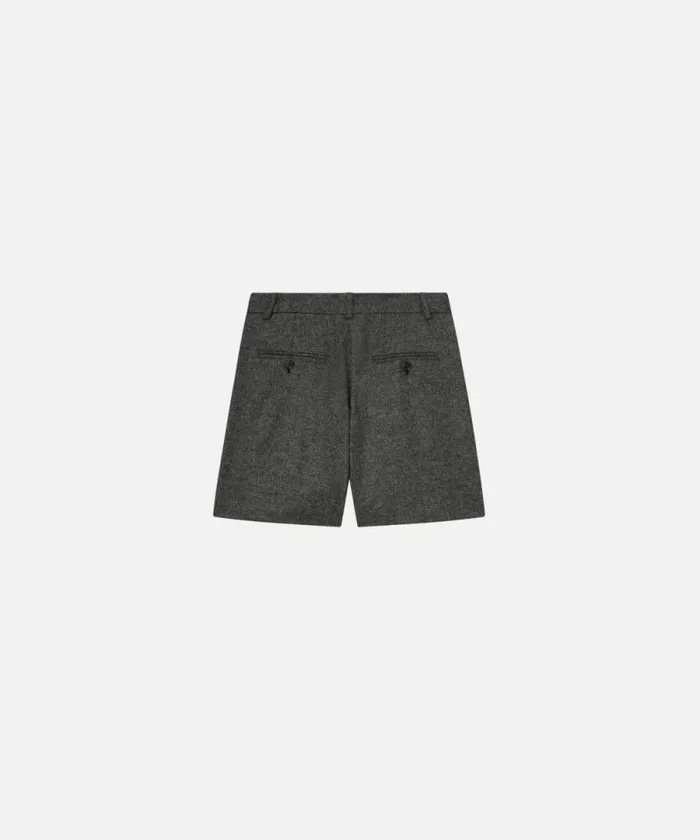 Women Trousers Pinko Textured Tailored Shorts Blackgrey