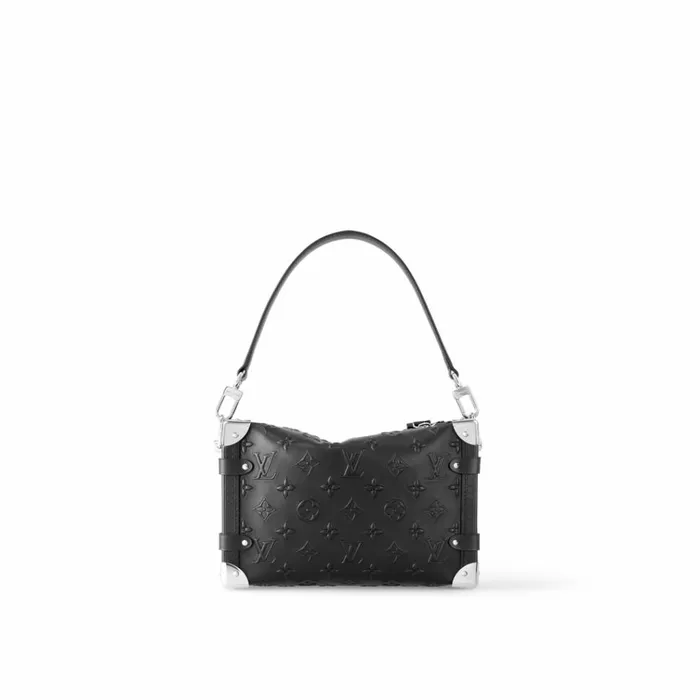 Women Trunk Bag Louis Vuitton Louis Vuitton M21709 Side Trunk MM Black Fashion Leather 8211 Louis Vuitton Handbag Store