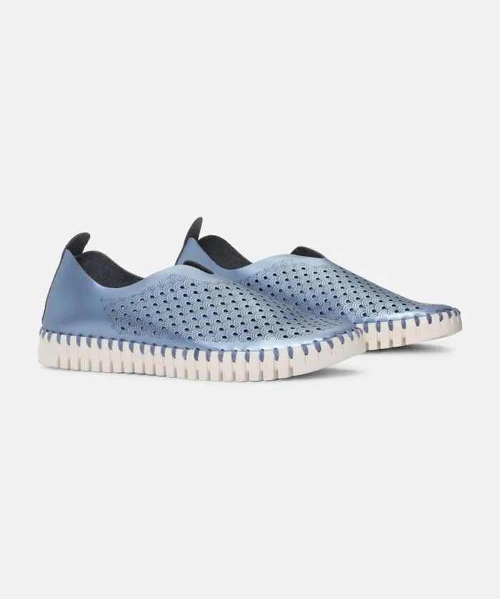 Women Tulip Flats Ilse Jacobsen Flats 8211 Metallic Blue Women Tulip Flats Ilse Jacobsen Flats 8211 Metallic Blue