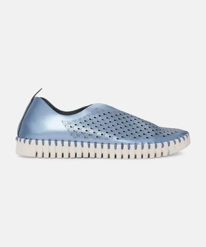 Women Tulip Flats Ilse Jacobsen Flats 8211 Metallic Blue Women Tulip Flats Ilse Jacobsen Flats 8211 Metallic Blue