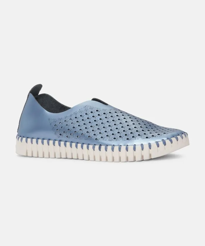 Women Tulip Flats Ilse Jacobsen Flats 8211 Metallic Blue Women Tulip Flats Ilse Jacobsen Flats 8211 Metallic Blue